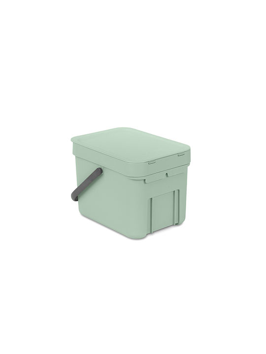 Brabantia Sort & Go Κάδος Απορριμμάτων Πλαστικός Jade Green 6lt - Image 2