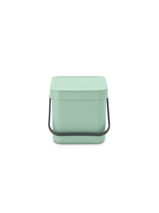 Brabantia Sort & Go Κάδος Απορριμμάτων Πλαστικός Jade Green 6lt - Image 3