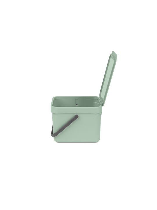 Brabantia Sort & Go Κάδος Απορριμμάτων Πλαστικός Jade Green 6lt - Image 4