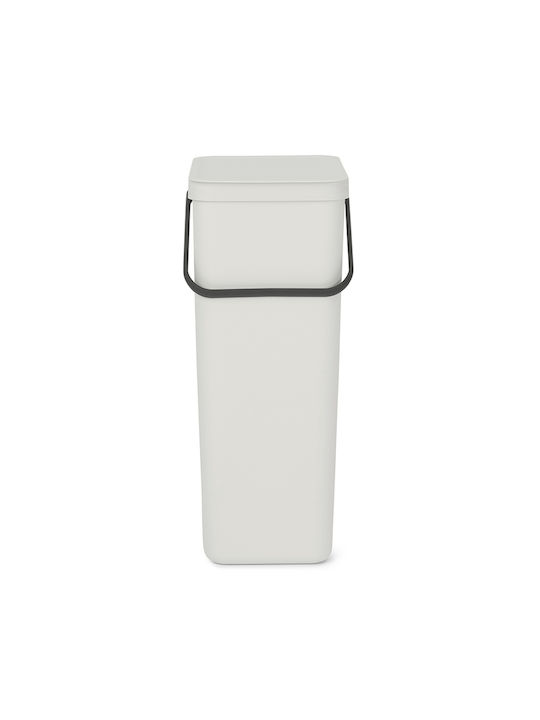 Brabantia Sort & Go Κάδος Απορριμμάτων Πλαστικός Light Grey 40lt - Image 3