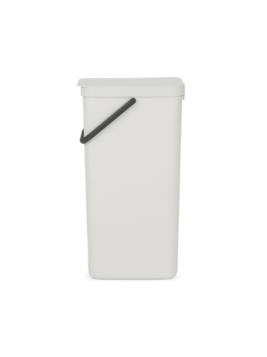 Brabantia Sort & Go Κάδος Απορριμμάτων Πλαστικός Light Grey 40lt - Image 4