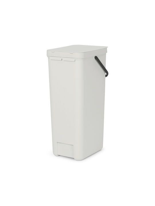 Brabantia Sort & Go Κάδος Απορριμμάτων Πλαστικός Light Grey 40lt - Image 2