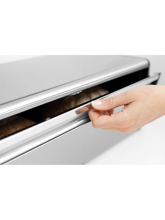 Brabantia Fall Front Ψωμιέρα με Καπάκι Μεταλλική 46.5x25x18.7cm - Image 5