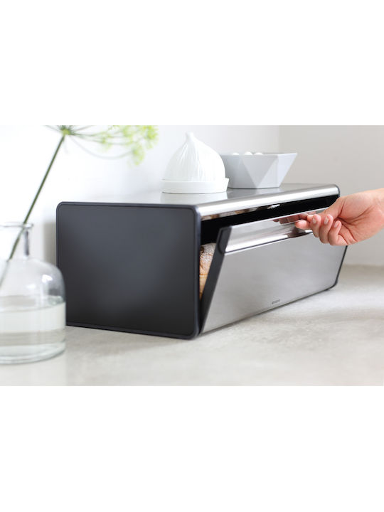 Brabantia Fall Front Ψωμιέρα με Καπάκι Μεταλλική 46.5x25x18.7cm - Image 4