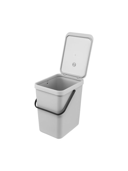 Brabantia Sort & Go Κάδος Απορριμμάτων Πλαστικός Light Grey 25lt - Image 2