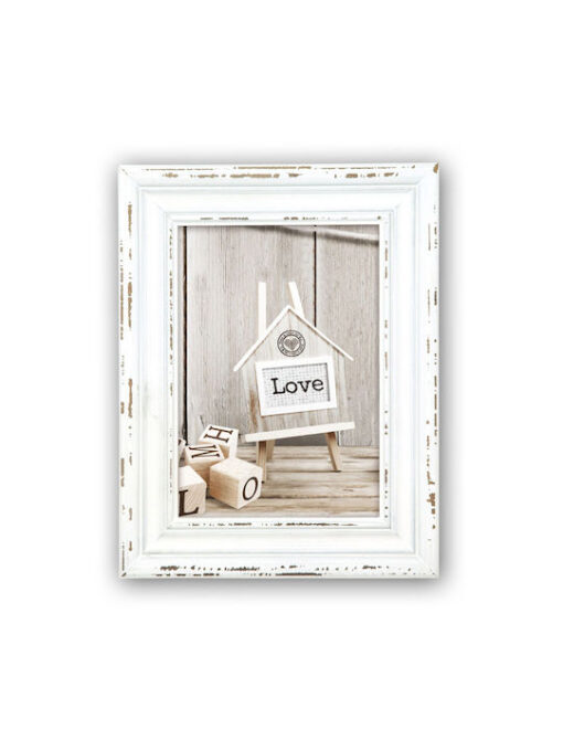 ZEP Κορνίζα Ξύλινη Rivoli Natural 10x15cm με Λευκό Πλαίσιο
