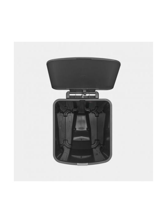 Brabantia StepUp Κάδος Απορριμμάτων Πλαστικός Dark Grey με Πεντάλ 40lt - Image 4