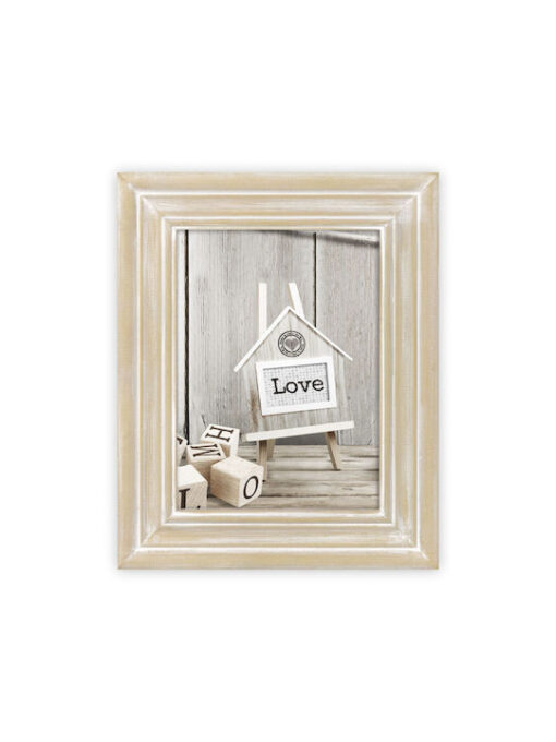 ZEP Κορνίζα Ξύλινη Rivoli Natural 10x15cm με Λευκό Πλαίσιο - Image 2
