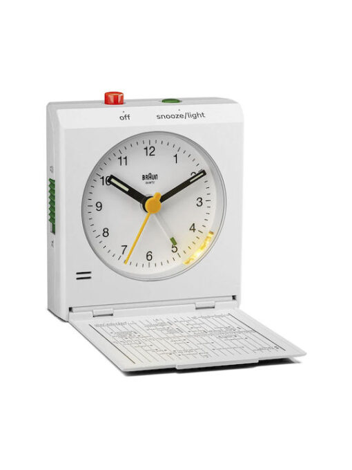 Braun Επιτραπέζιο Ρολόι με Ξυπνητήρι Καφέ 67705