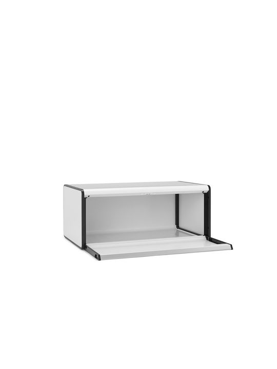 Brabantia Fall Front Bread Bin Ψωμιέρα με Καπάκι Μεταλλική 46.5x25x18.7cm - Image 3