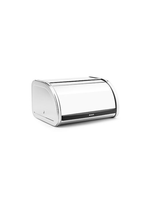 Brabantia Roll Top Bread Bin Ψωμιέρα με Καπάκι Μεταλλική σε Ασημί Χρώμα 31.6x26.5x17.3cm - Image 3