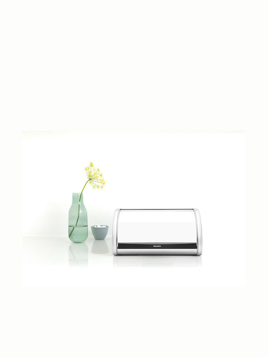 Brabantia Roll Top Bread Bin Ψωμιέρα με Καπάκι Μεταλλική σε Ασημί Χρώμα 31.6x26.5x17.3cm - Image 6