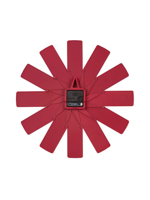 TFA Clock Ρολόι Τοίχου Κόκκινο Ø40cm - Image 4
