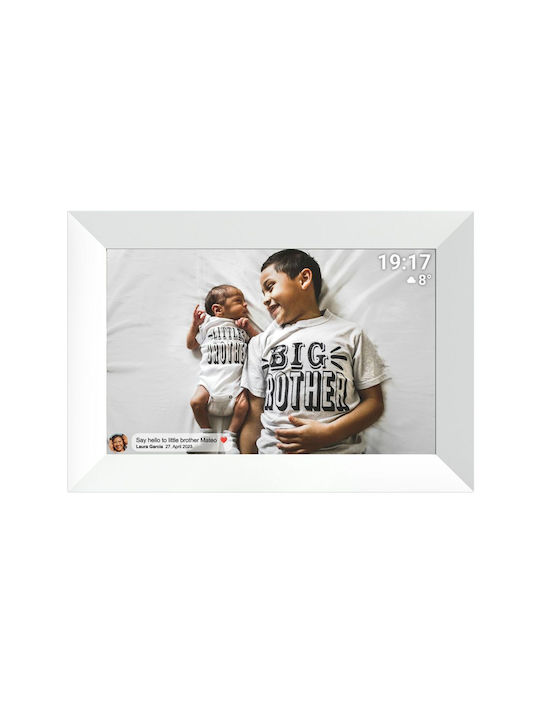 Denver Frameo Pff-1026 Ψηφιακή Κορνίζα 10.1" Ανάλυσης 1280x800 Λευκή 119101040490