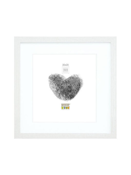 Deknudt Κορνίζα Ξύλινη 20x20cm με Λευκό Πλαίσιο