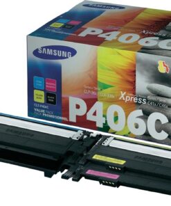 Samsung CLT-P406C Γνήσιο Multipack Toner Laser Εκτυπωτή Μαύρο/Κίτρινο/Κυανό/Ματζέντα 4τμχ (SU375A)