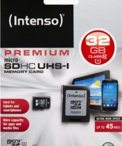 Alternative view of Intenso Premium microSDHC 32GB Class 10 U1 UHS-I με αντάπτορα