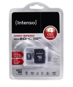 Intenso microSDHC 4GB Class 10 High Speed με αντάπτορα