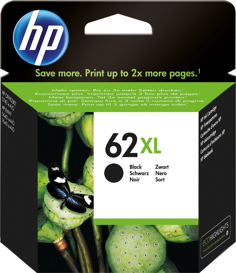 HP 62XL Γνήσιο Μελάνι Εκτυπωτή InkJet