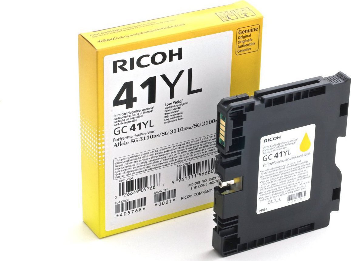 Ricoh GC41CL Γνήσιο Μελάνι Εκτυπωτή InkJet