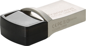 Transcend JetFlash 890 64GB USB 3.1 Stick με σύνδεση USB-A & USB-C Μαύρο - Image 2