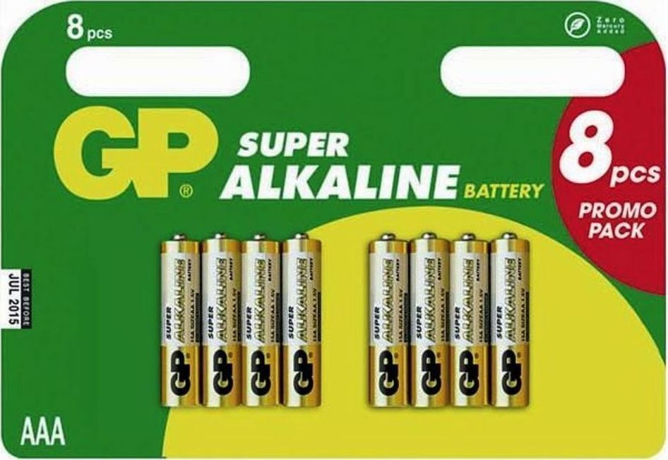 GP Batteries Super AAA 1.5V 8τμχ