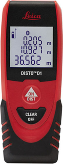 Leica Μέτρο Laser Disto D1 με Δυνατότητα Μέτρησης έως 40m