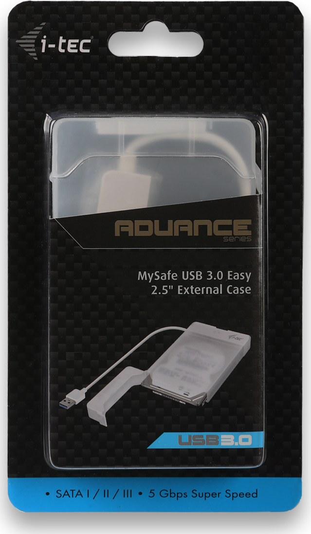i-tec Mysafe Easy Θήκη για Σκληρό Δίσκο 2.5" SATA III με σύνδεση USB3.0 σε Διάφανο χρώμα (MYSAFEU314) - Image 5
