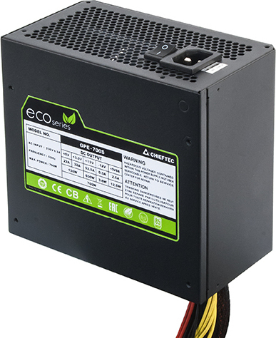 Chieftec GPE-500S 500W Μαύρο Τροφοδοτικό Υπολογιστή Full Wired 80 Plus Bronze - Image 3