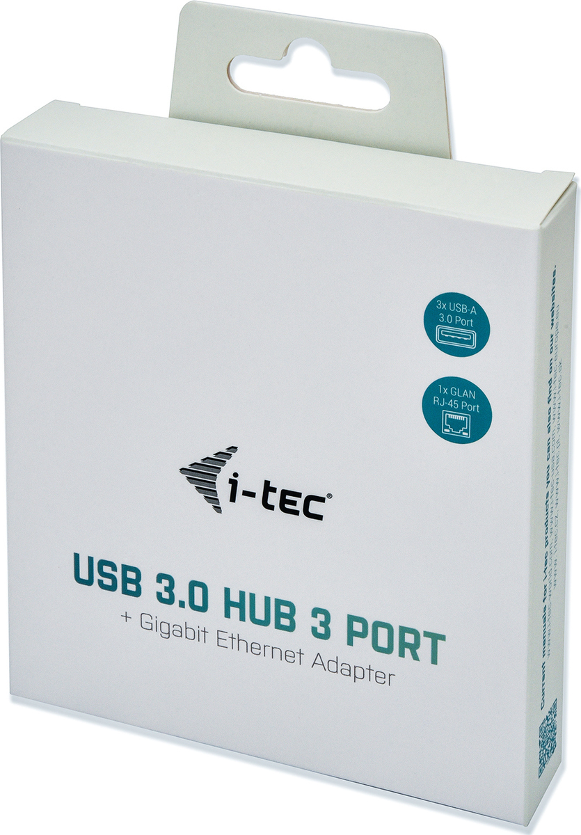 i-tec USB 3.0 Hub 3 Θυρών με σύνδεση USB-A / Ethernet Γκρι - Image 3