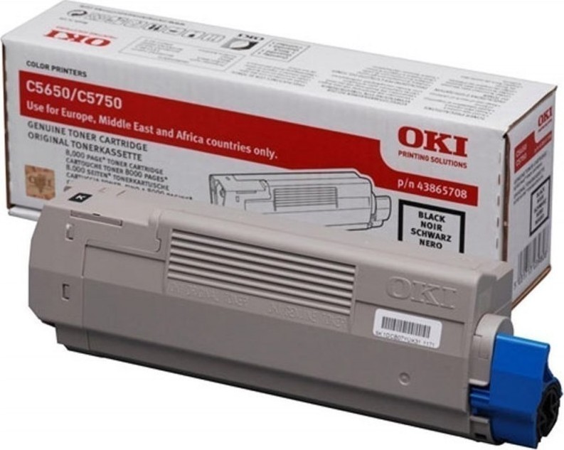 OKI 43865708 Γνήσιο Toner Laser Εκτυπωτή Μαύρο 8000 Σελίδων - Image 2