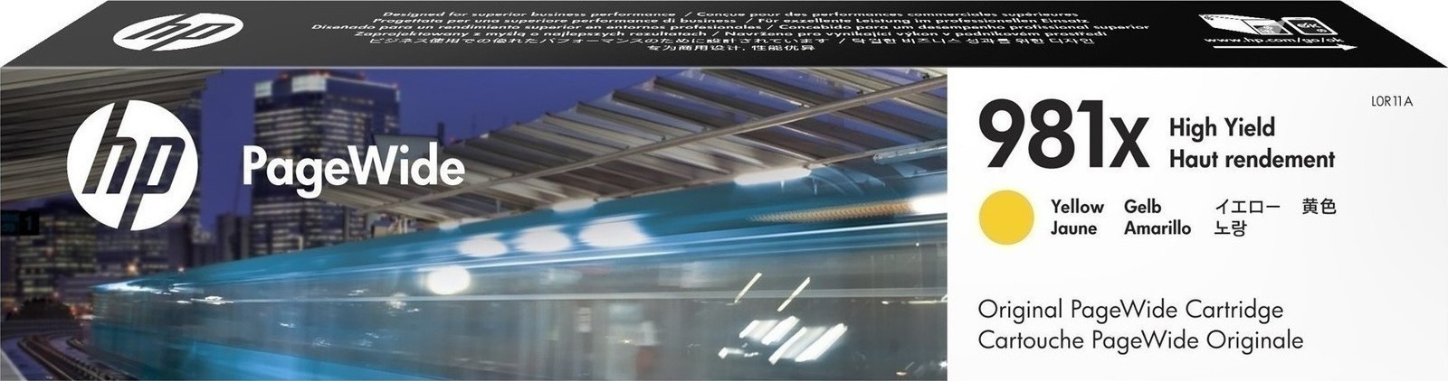 HP 981X Γνήσιο Μελάνι Εκτυπωτή InkJet Κίτρινο (L0R11A)