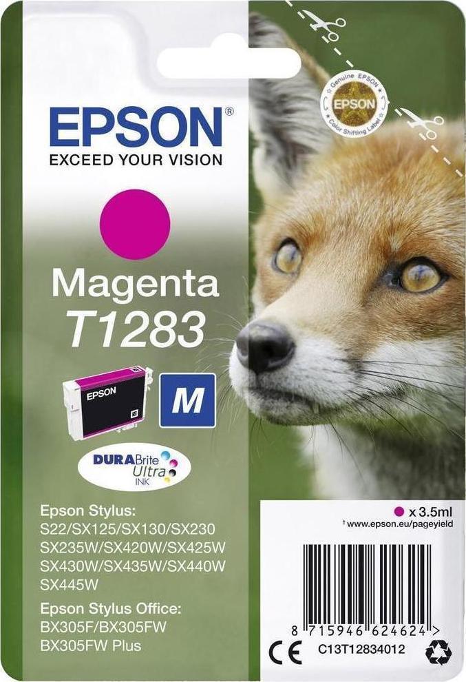 Epson T1283M Γνήσιο Μελάνι Εκτυπωτή InkJet Ματζέντα (C13T12834011 C13T12834012) - Image 3