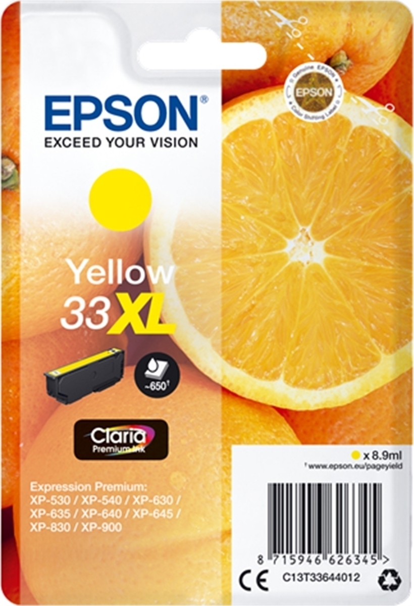 Epson 33XL Γνήσιο Μελάνι Εκτυπωτή InkJet Κίτρινο (C13T33644010 C13T33644012) - Image 2
