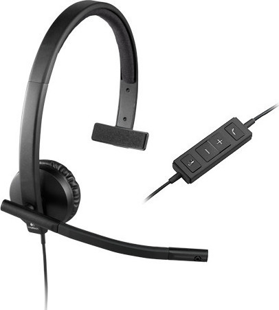 Logitech H570e Mono On Ear Multimedia Ακουστικά με μικροφωνο και σύνδεση USB - Image 2