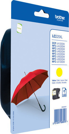 Brother LC225XL Γνήσιο Μελάνι Εκτυπωτή InkJet