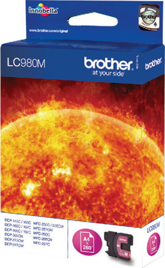 Brother LC980 Γνήσιο Μελάνι Εκτυπωτή InkJet
