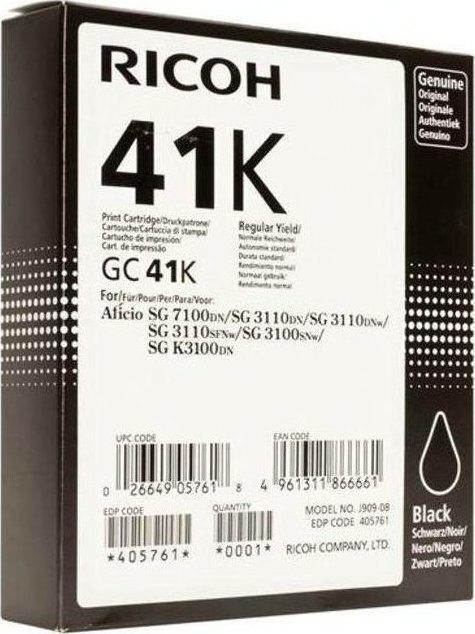 Ricoh GC41Y Γνήσιο Μελάνι Εκτυπωτή InkJet