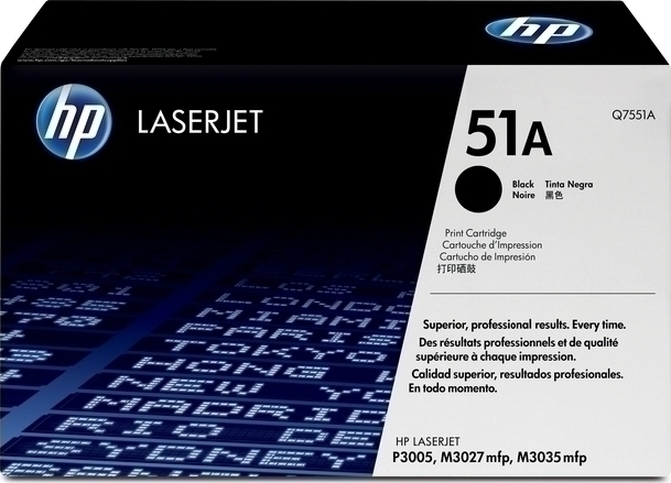 HP 51A Γνήσιο Toner Laser Εκτυπωτή Μαύρο 6500 Σελίδων (Q7551A)