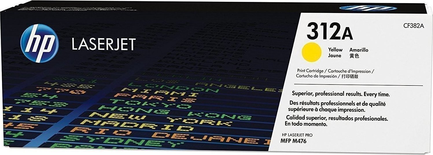 HP 312A Γνήσιο Toner Laser Εκτυπωτή Κίτρινο 2700 Σελίδων (CF382A)