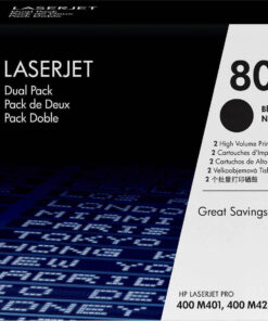 HP 80X Γνήσιο Multipack Toner Laser Εκτυπωτή Μαύρο High Yield 2τμχ CF280XD