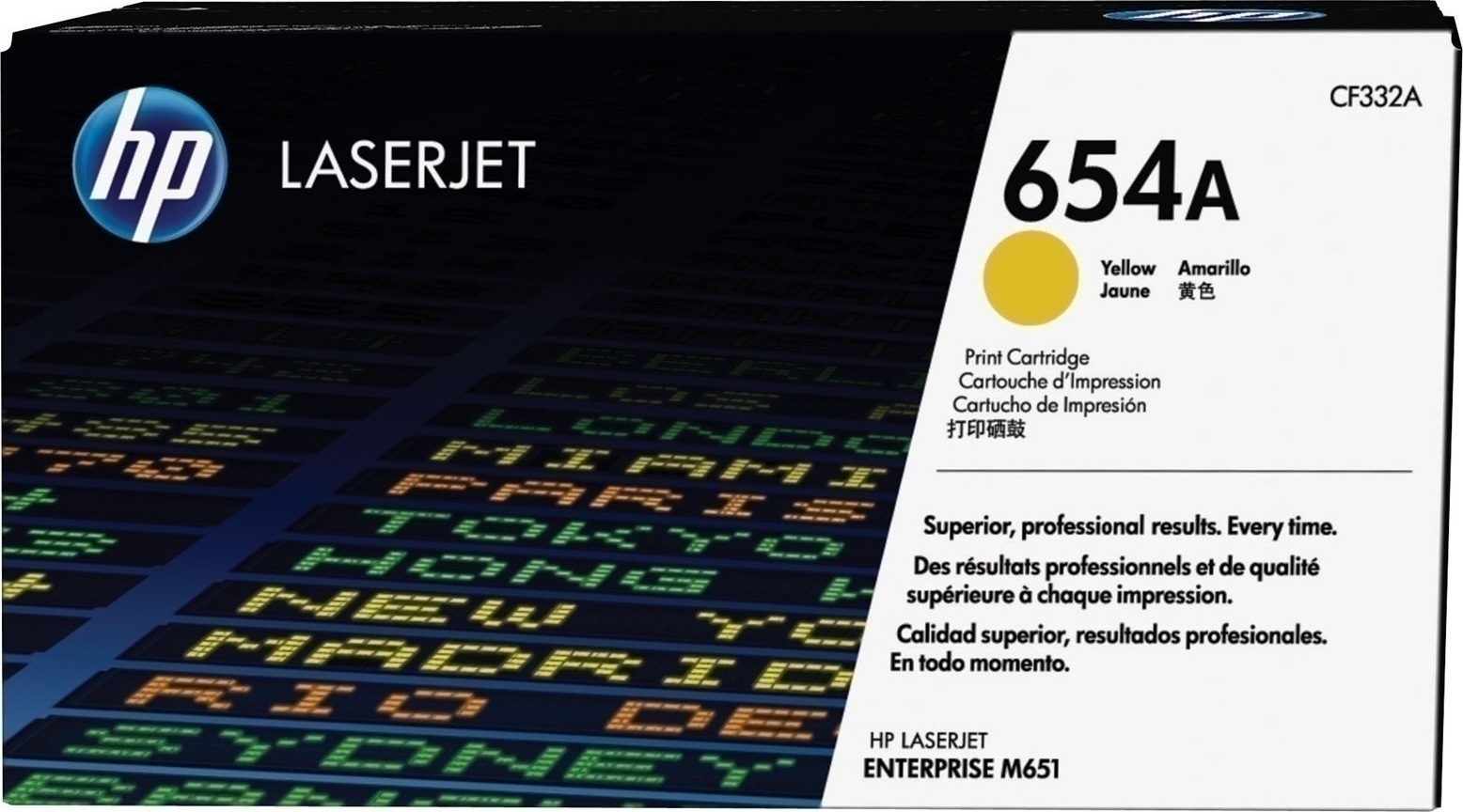 HP 654A Γνήσιο Toner Laser Εκτυπωτή Κίτρινο 15000 Σελίδων (CF332A)