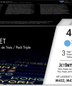 HP 410X Γνήσιο Multipack Toner Laser Εκτυπωτή Κίτρινο/Κυανό/Ματζέντα High Yield 3τμχ (CF252XM)