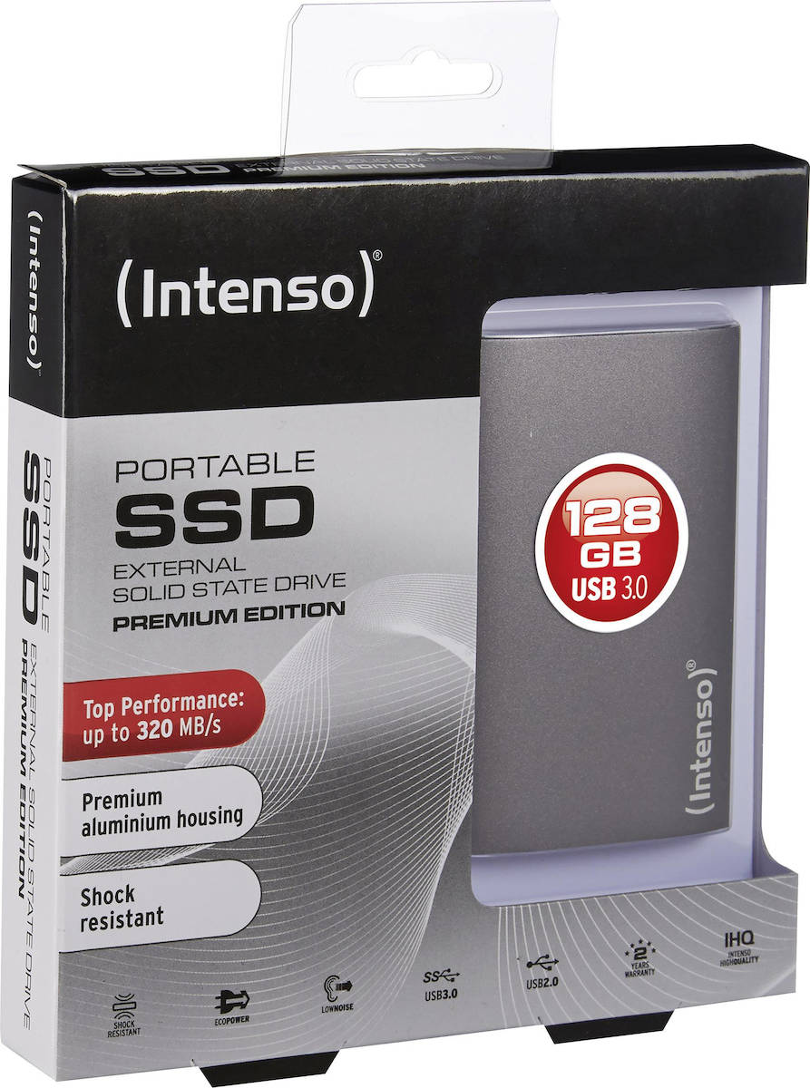 Intenso Premium Edition USB 3.0 Εξωτερικός SSD 128GB 1.8" Ανθρακί - Image 3