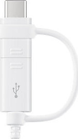 Samsung Regular USB to micro USB / Type-C Cable 3A Λευκό 1.5m (EP-DG930DWEGWW) - Image 2