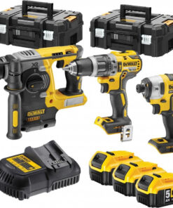 Dewalt Σετ Κρουστικό Δραπανοκατσάβιδο, Παλμικό Κατσαβίδι & Πιστολέτο