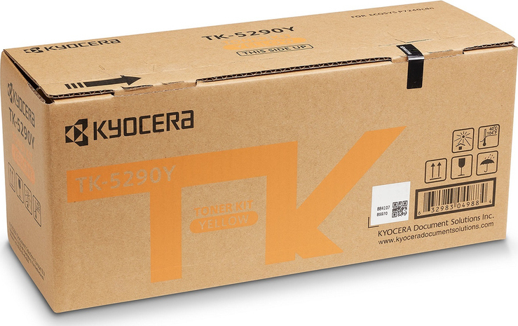 Kyocera TK-5290Y Γνήσιο Toner Laser Εκτυπωτή Κίτρινο 13000 Σελίδων (1T02TXANL0)