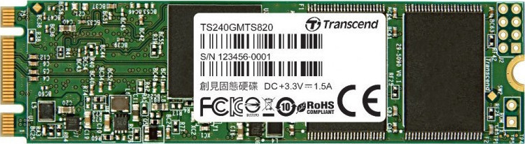 Transcend MTS820s SSD 240GB M.2 SATA III TS240GMTS820S