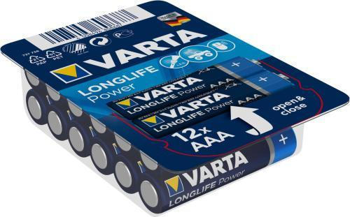 Varta LongLife Power Αλκαλικές Μπαταρίες AAA 1.5V 12τμχ 04903301112