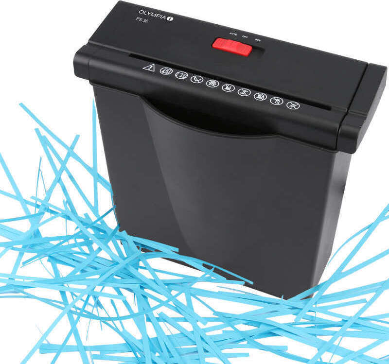 Olympia Καταστροφέας Εγγράφων PS 36 Strip Cut 6 Φύλλων με Κάδο 7lt 2706 - Image 2